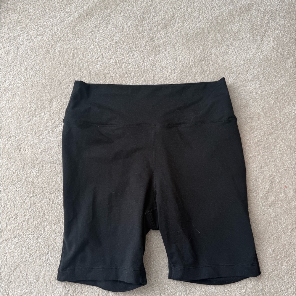 Outdoor Voices Black High-Rise Bike Shorts